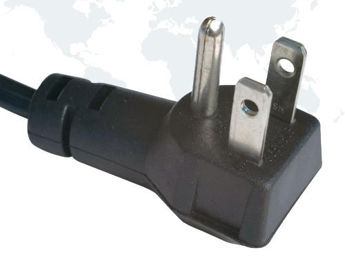 NEMA 5-15P Power Cords Right Angle U51502