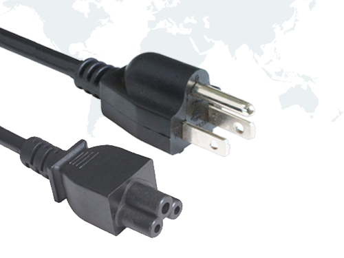 American Power Cords NEMA 5-15P end IEC 60320 C5